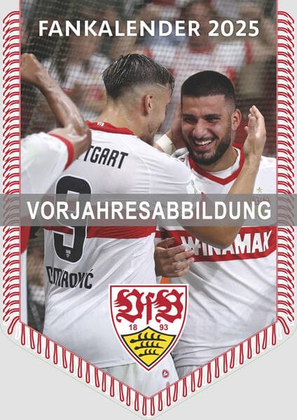 VfB Stuttgart 2026 - Bannerkalender - Fan-Kalender - Fußball-Kalender - 29,7x42 - Sport