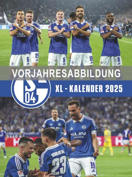 FC Schalke 04 2026 - Poster-Kalender-XL - Fußball-Kalender - Fan-Kalender - 48x64 - Sport