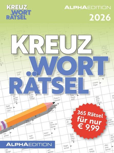 Das tägliche Kreuzworträtsel 2026 Tagesabreißkalender - 11,8x15,9 - Rätselkalender - Knobelkalender