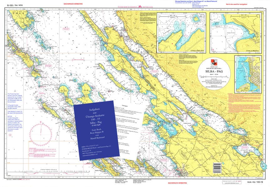 Übungs-Seekarte Silba - Pag 100-19