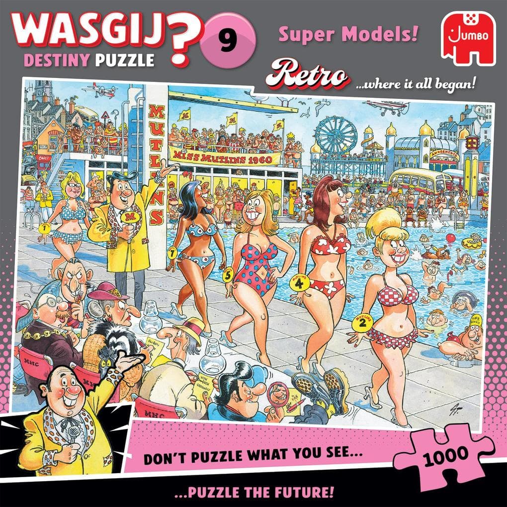 Wasgij Retro Destiny 9 - Super Models - Puzzle 1000 Teile