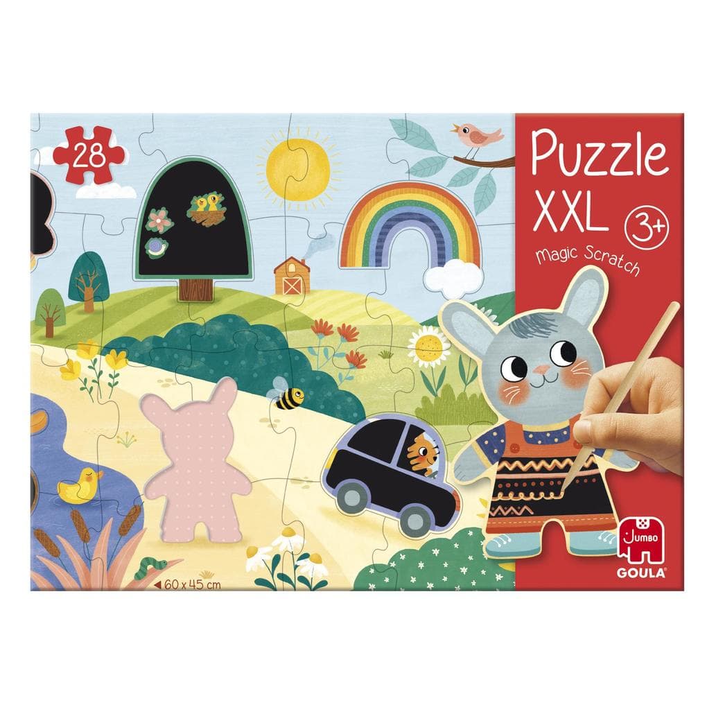 GOULA - XXL-Zauber-Kratz-Puzzle - 28 Teile