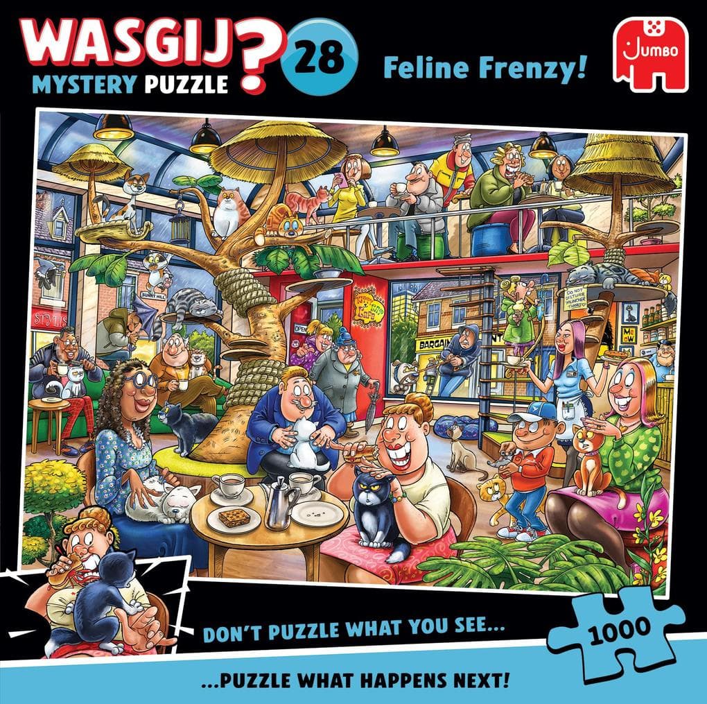 Wasgij Mystery 28 - Feline Frenzy - Puzzle 1000 Teile