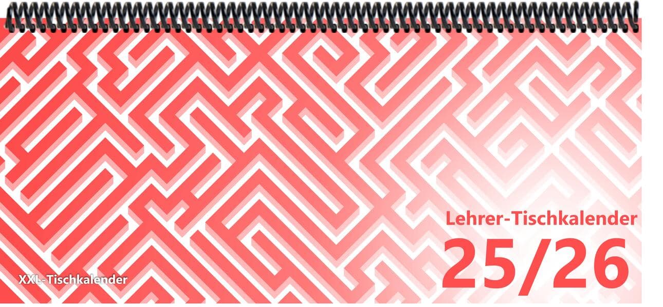 Lehrer - Tischkalender 2025/26