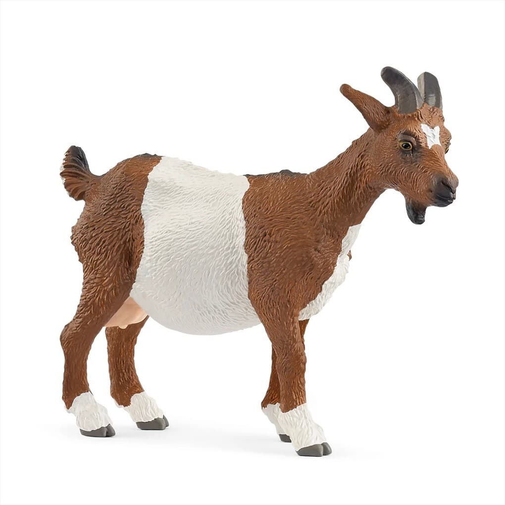 Schleich 14887 - Farm World, Ziege, Tierfigur, Länge: 8,2 cm