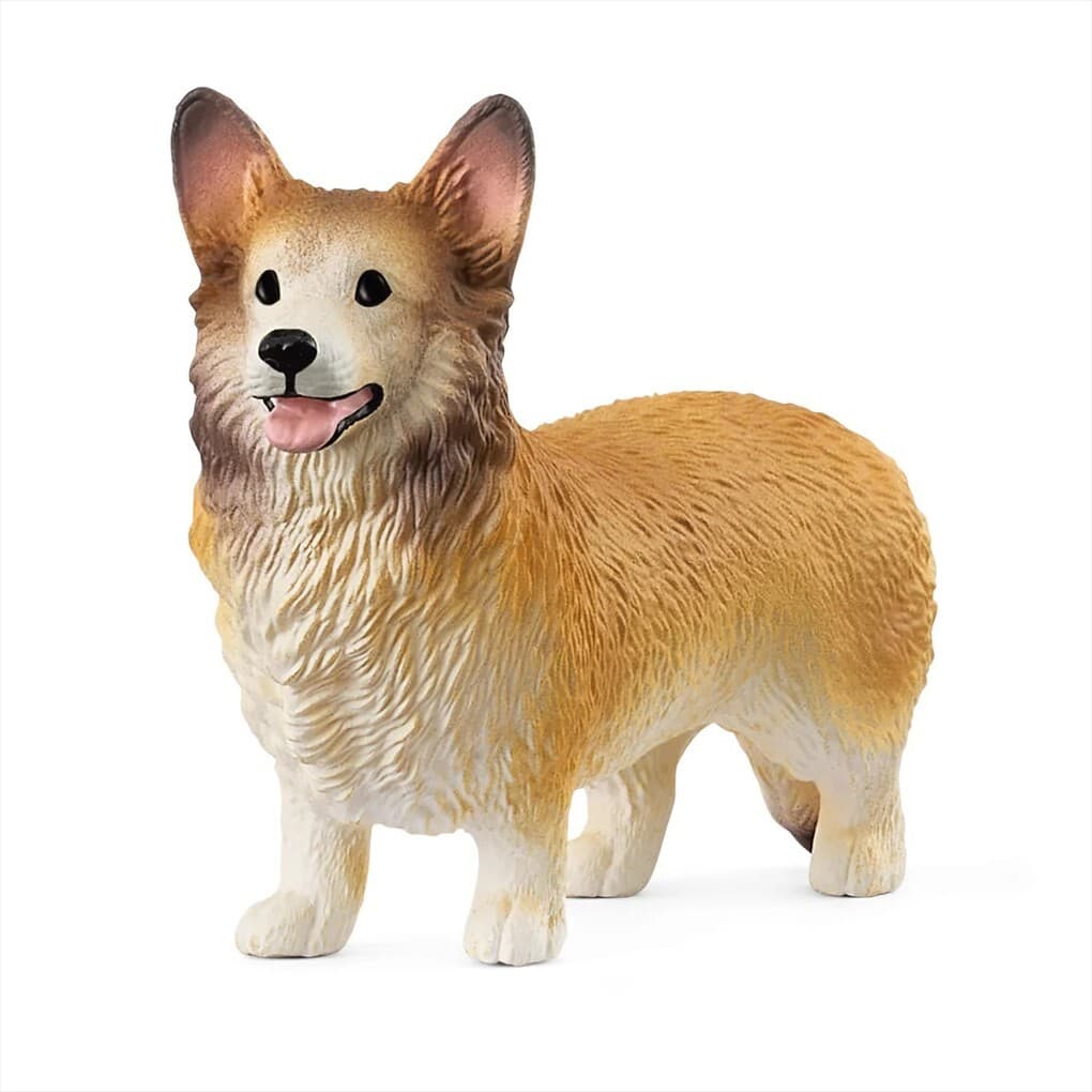 Schleich 13999 - Farm World, Welsh Corgie, Hund Tierfigur, Länge: 5,8 cm