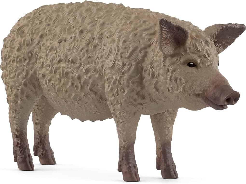 Schleich 14892 - Farm World, Wollschwein, Tierfigur, Länge: 9,7 cm