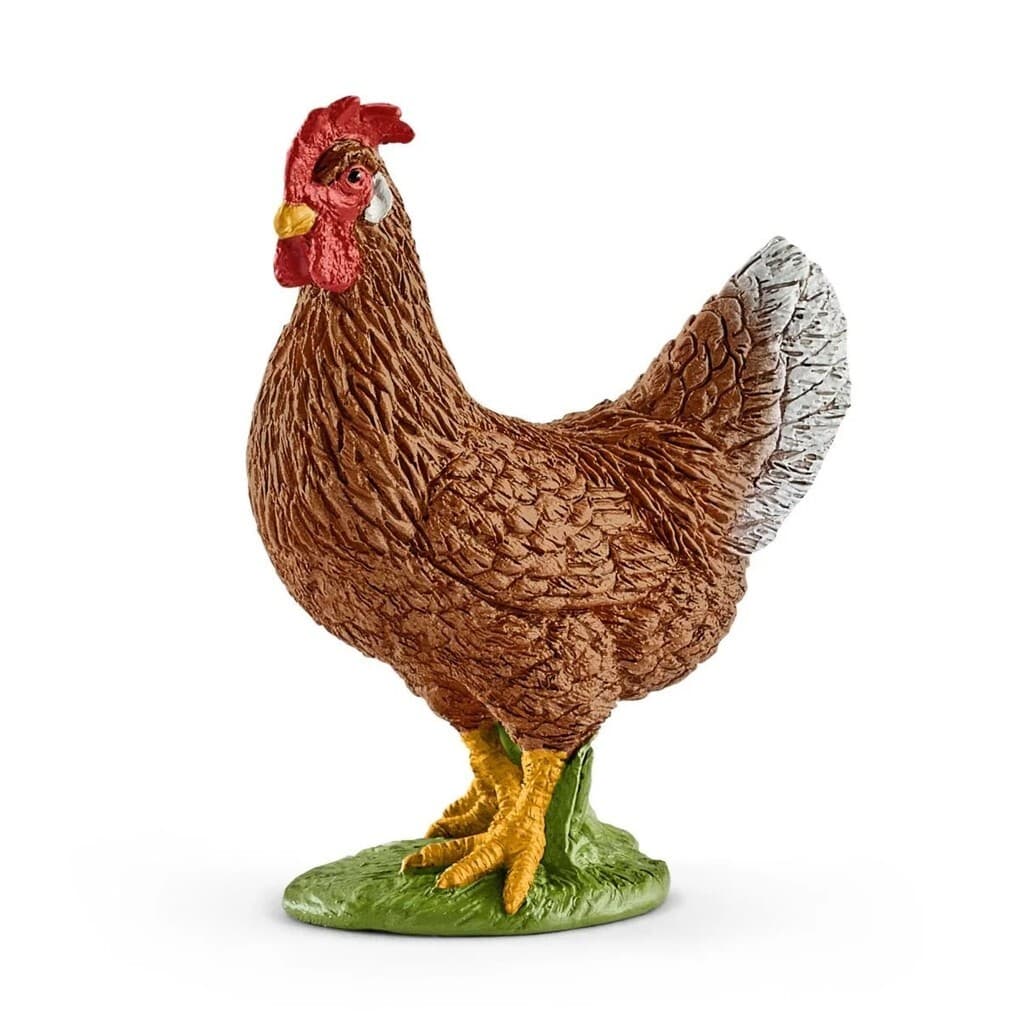 Schleich 13826 - Farm World, Henne, Tierfigur, Höhe: 5,5 cm