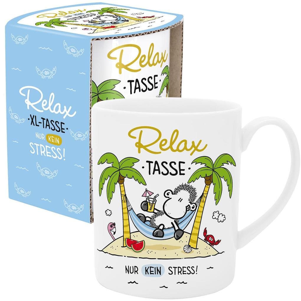 XL-Tasse mit Spruch 'Relax, nur kein Stress'