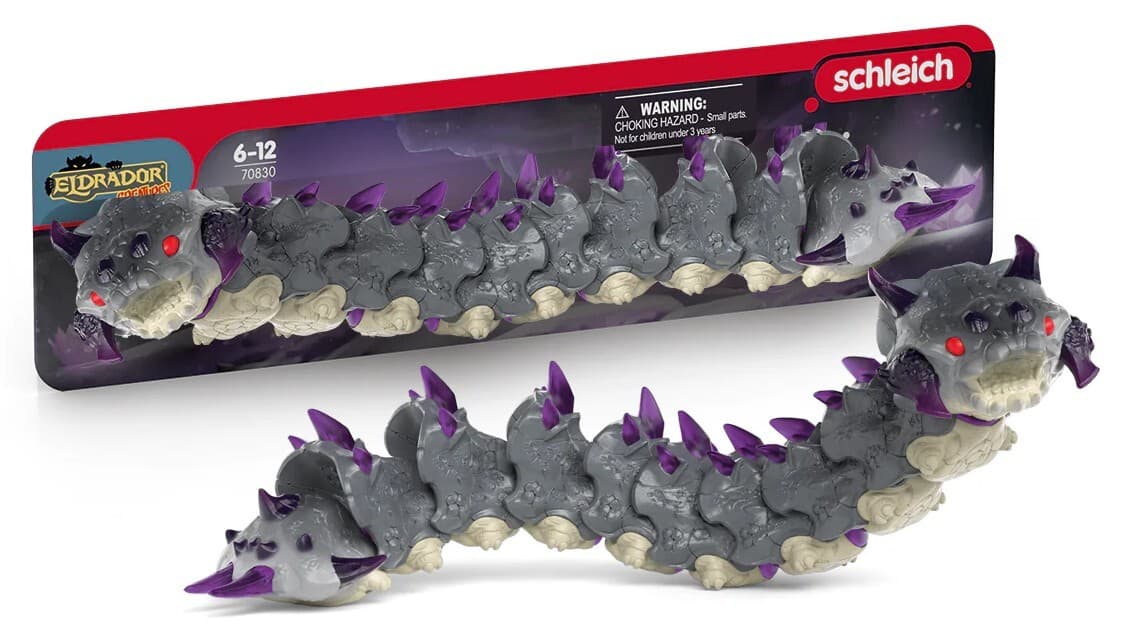 Schleich 70830 - Eldrador Creatures, Schattenwurm, Spielfigur, Länge: 26 cm