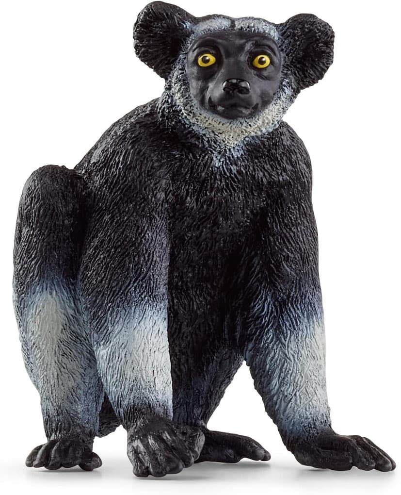 Schleich 14877 - Wild Life, Indri, Lemur, Primaten-Tierfigur, Höhe: 5,5 cm