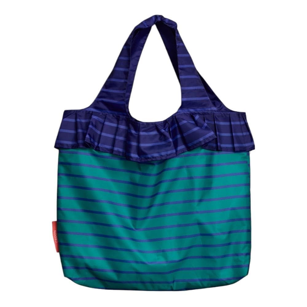 Easy Bag Volant Stripes green-blue