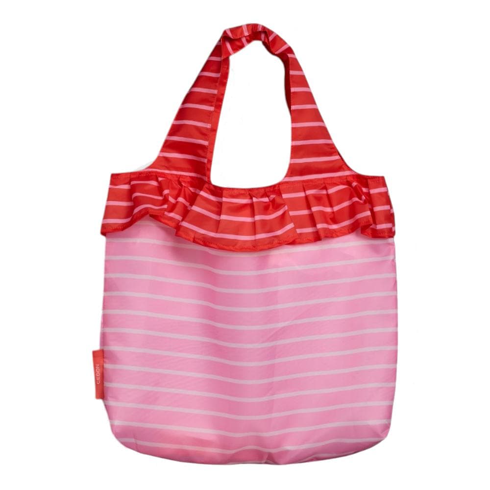 Easy Bag Volant Stripes pink-red