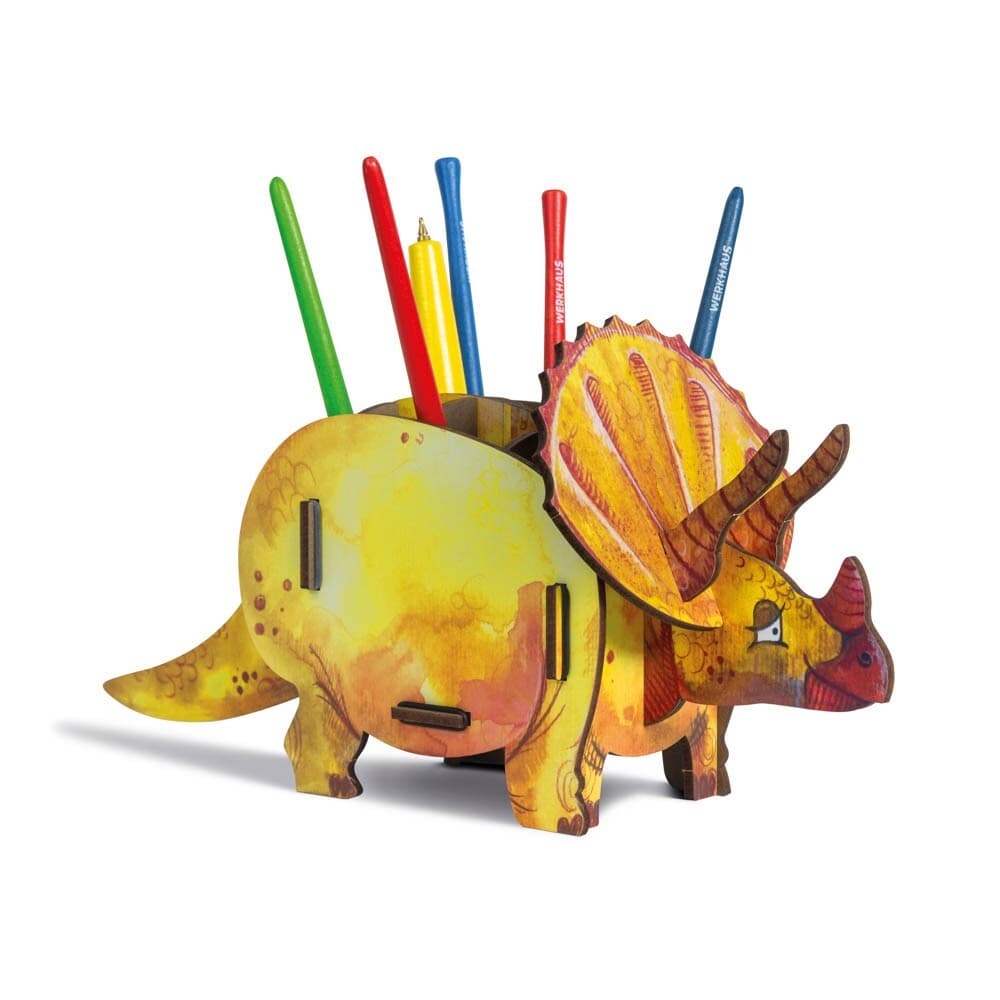 Werkhaus Stiftebox Dino Triceratops