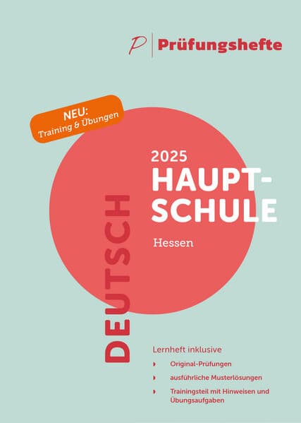 Prüfungsheft & Training - 2025 Deutsch Hauptschule - Hessen - Original-Prüfungen und Lösungen