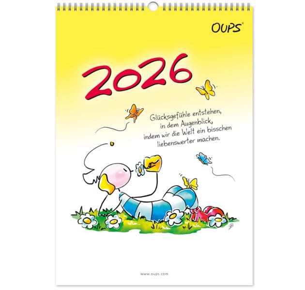 Oups Wandkalender 2026