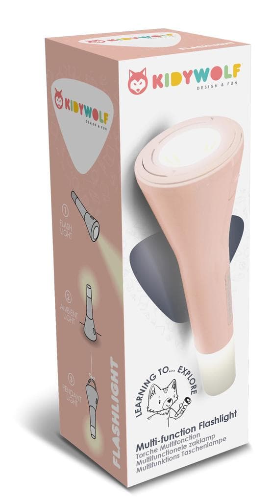 Kidywolf - Taschenlampe 3in1 rosa