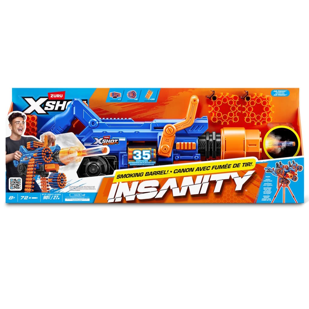 ZURU - XSHOT Insanity Smoking Barrel Blaster