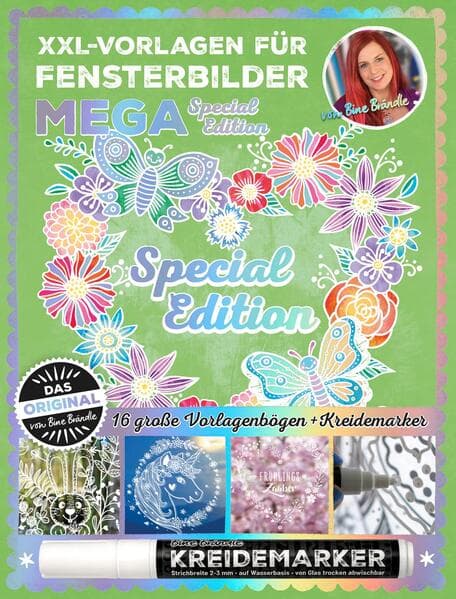 XXL Vorlagen für Fensterbilder, Mega Special Edition von Bine Brändle, Das Original