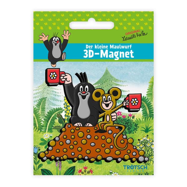 TRÖTSCH - Der kleine Maulwurf 3D-Magnet Teestunde Magnet