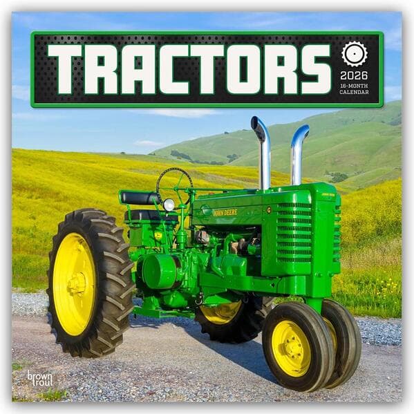Tractors - Traktoren 2026 - 16-Monatskalender