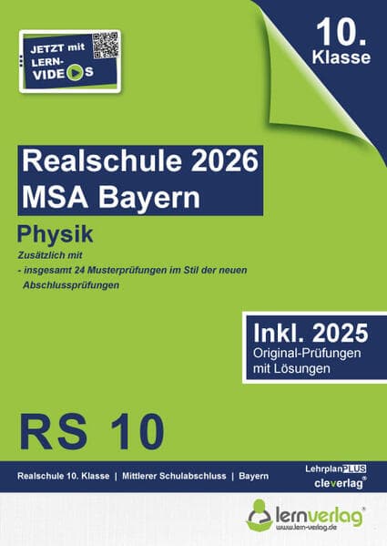 Original-Prüfungen Realschulabschluss Bayern 2026 Physik