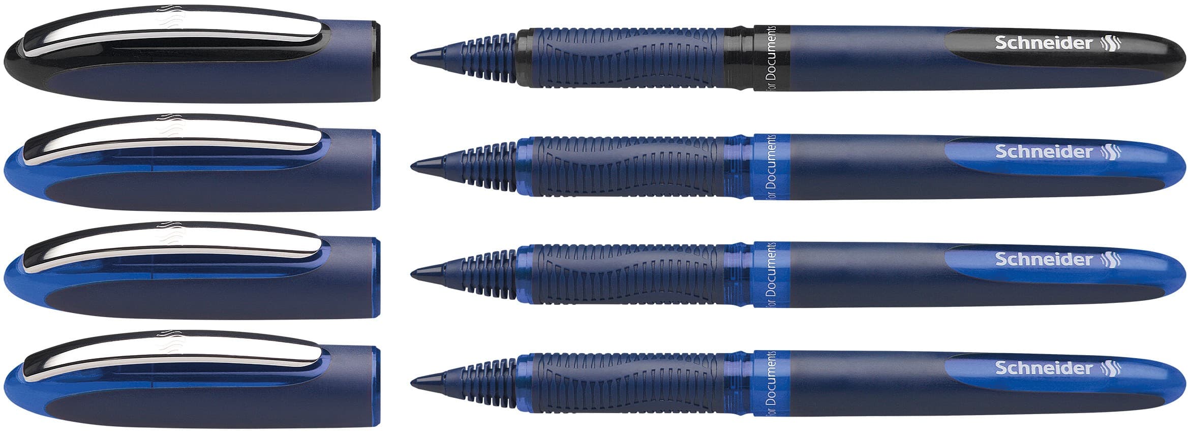 Schneider Tintenroller One Business 3x blau, 1x schwarz