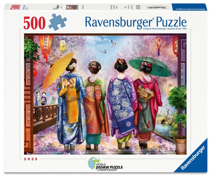 Erwachsenenpuzzle 500 Teile - Kirschblütenspaziergang