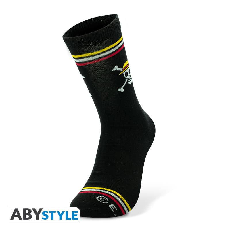 ONE PIECE - Socks - Black - Skull