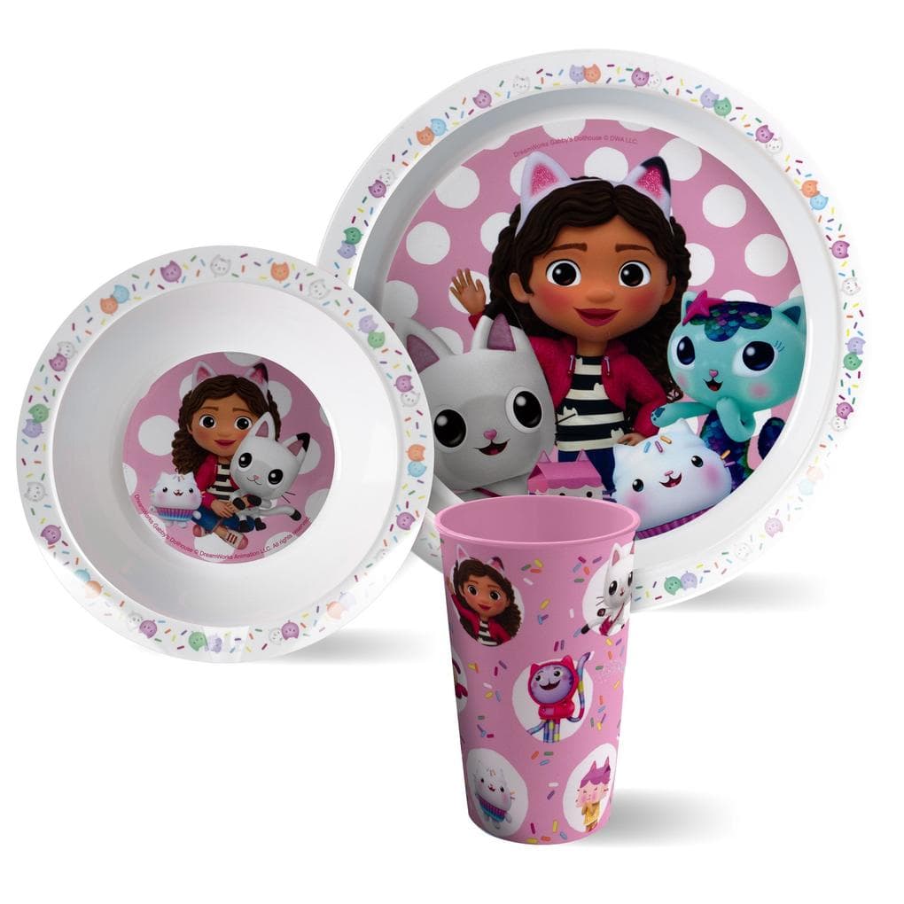 Gabbys Dollhouse 3tlg PP Frühstücksset