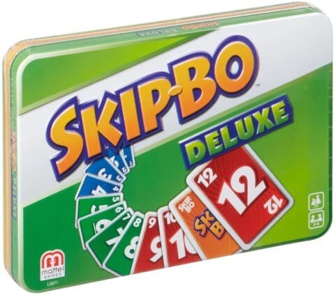 Mattel Games - SKIP-BO Deluxe Metallbox