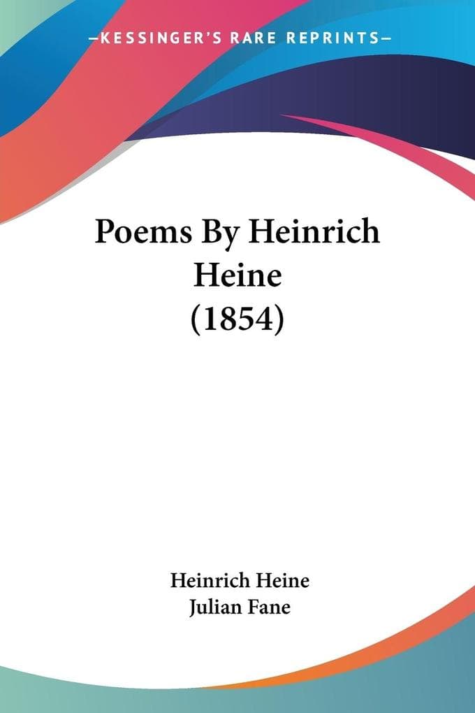 Poems By Heinrich Heine (1854)