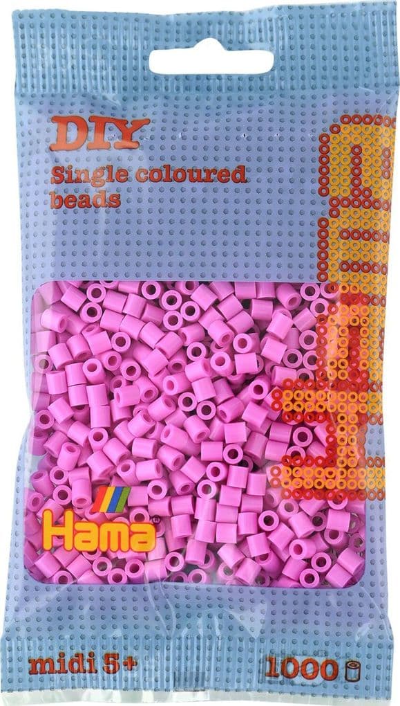 Hama - Perlenbeutel 1000 Stück pastell-pink