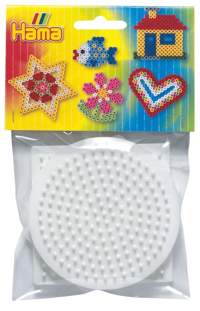 Hama - Beutel mit 3 Stiftplatten (kleines Quadrat, kleiner Kreis, kleines Sechseck)