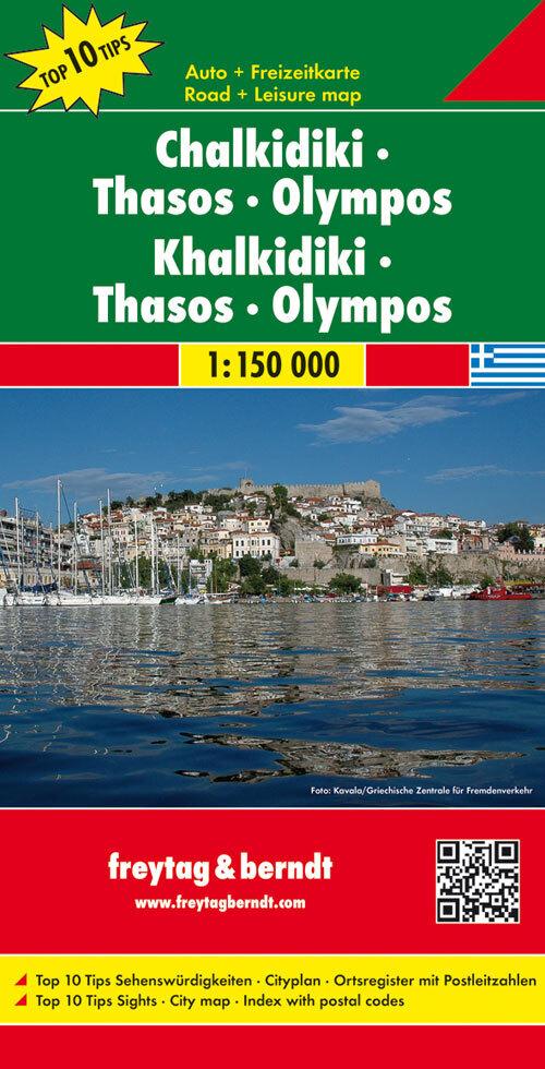 Chalkidiki - Thasos - Olympos 1 : 150 000