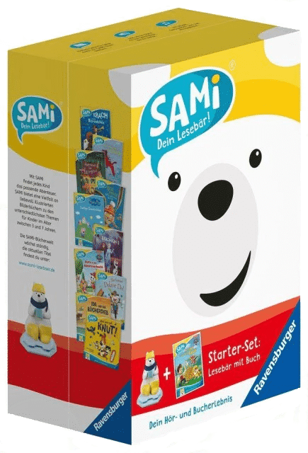 Ravensburger 00097 - SAMi, dein Lesebär, Starter-Set - PAW Patrol, für Kinder ab 5 Jahren