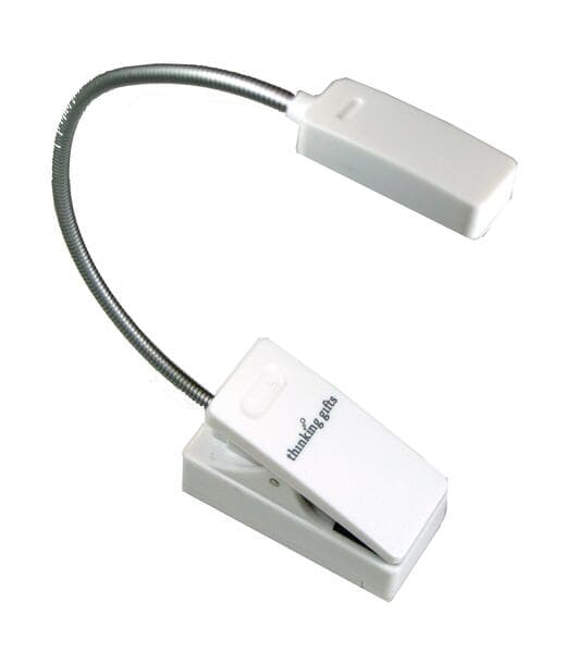 E-Booklight Weiß | LED Leselampe mit Clip für Bücher und E-Reader