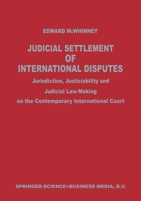 Judicial Settlement of International Disputes