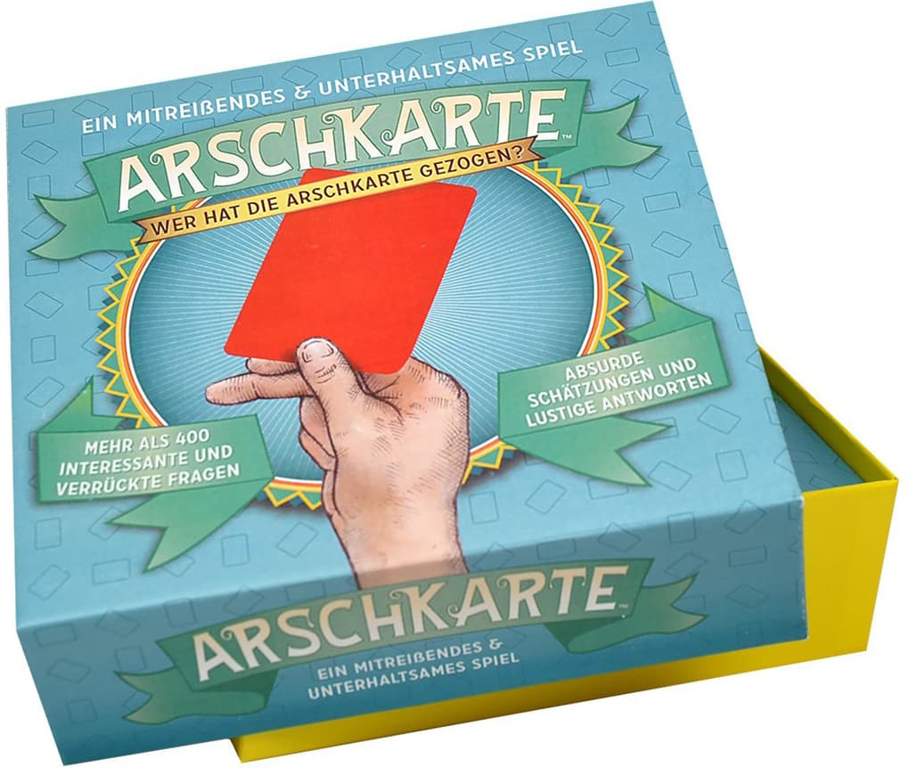 Pegasus KYL43015 - Arschkarte, Wer hat die Arschkarte gezogen? Kartenspiel, Mitbringspiel