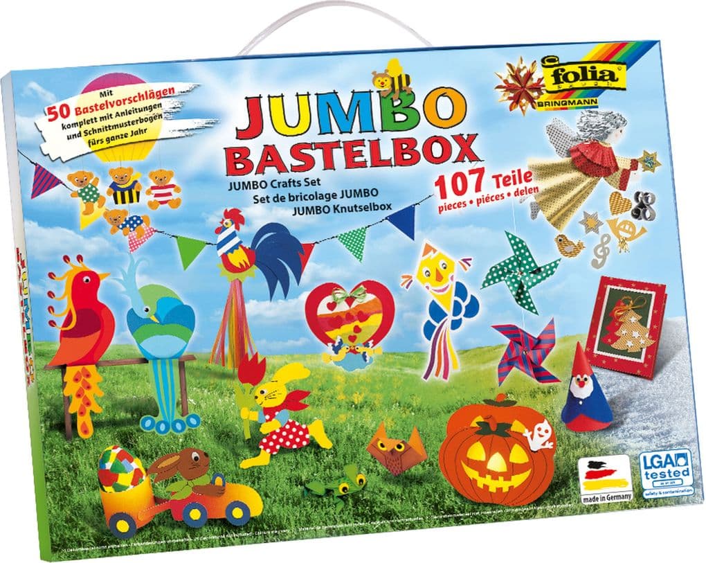 Folia - JUMBO Bastelkoffer 107 teilig