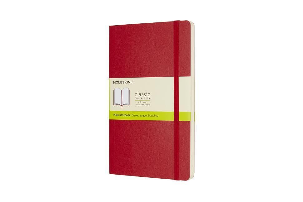 Moleskine Notizbuch Large/A5, Blanko, Soft Cover, Scharlachrot