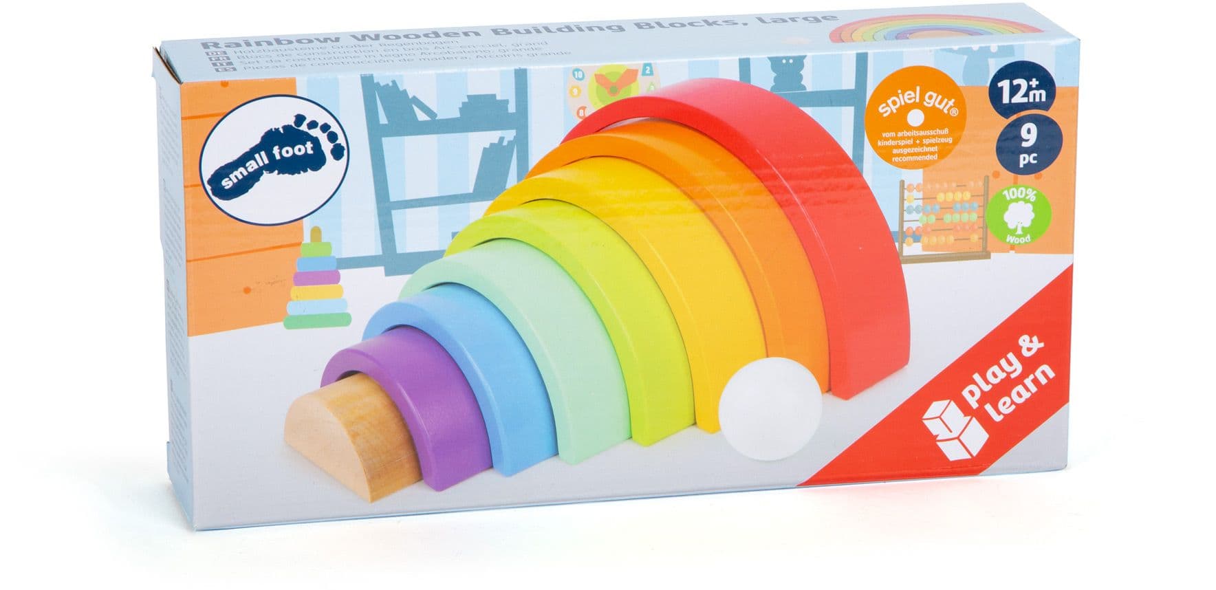 small foot - Holzbausteine Großer Regenbogen