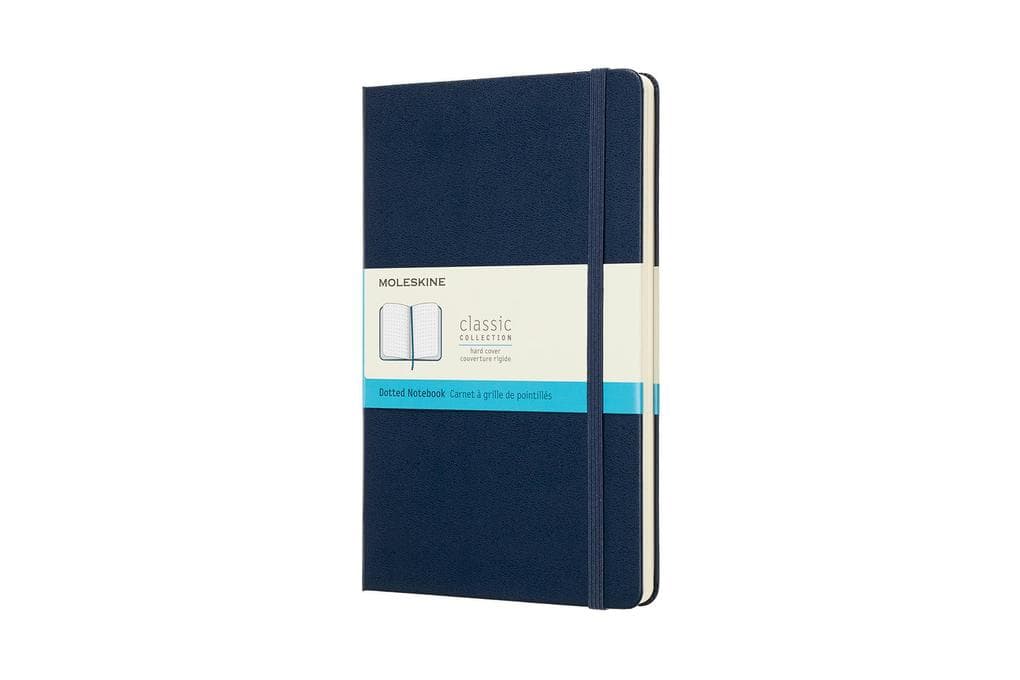 Moleskine Notizbuch Large/A5, Punktraster, Hard Cover, Saphir