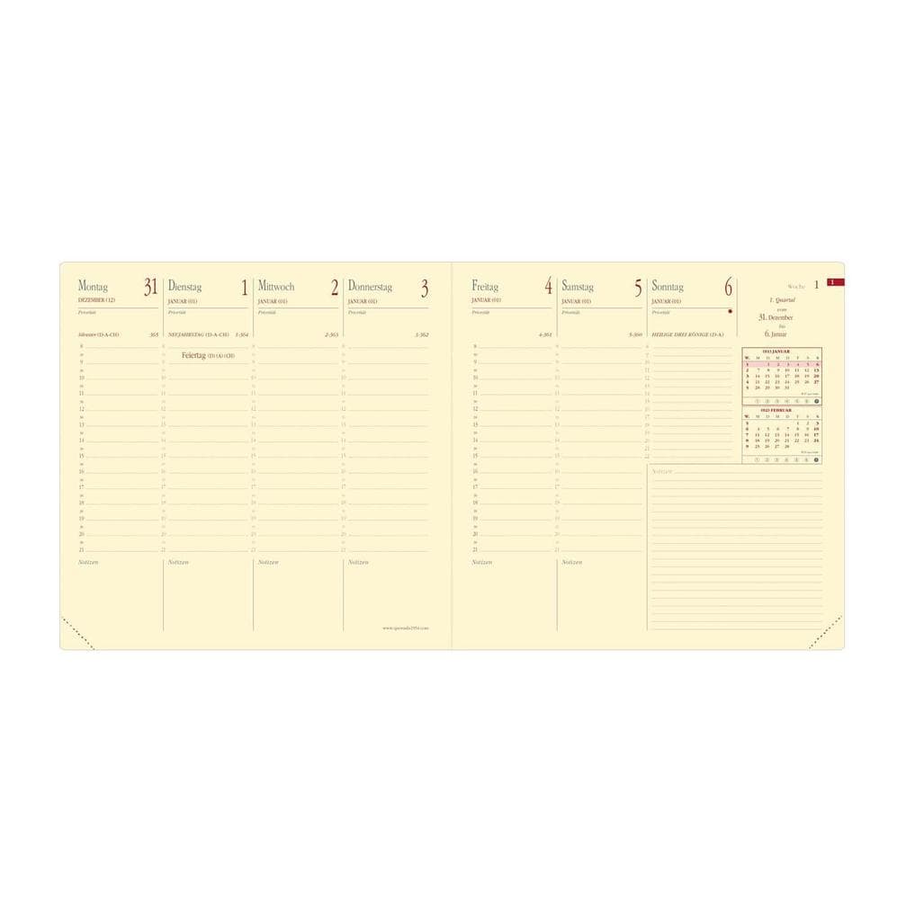 Kalendereinlage Executif Prestige 2026