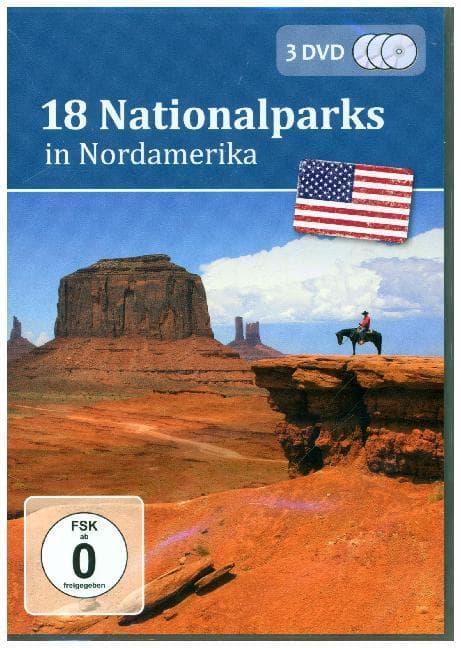 Der Reiseführer: 18 Nationalparks In Nordamerika, 3 DVDs