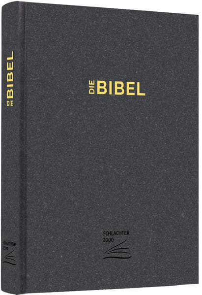 Schlachter 2000 Bibel - Schreibrandausgabe (Hardcover, anthrazit)