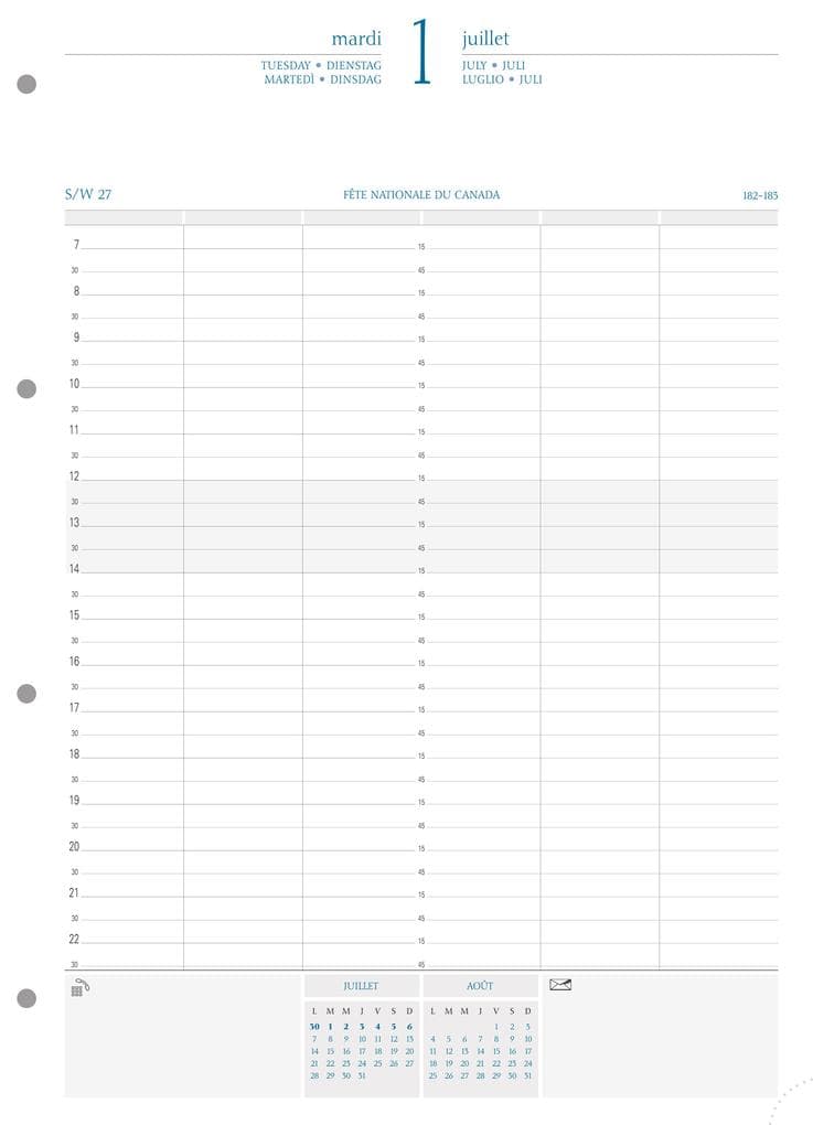 Kalender 1 Tag pro Seite 1 Jahr 2026