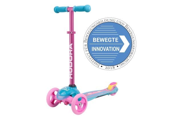 HUDORA 11054 - Flitzkids 2.0 Skate Wonders, Mädchen-Roller, Kinder-Scooter, pink
