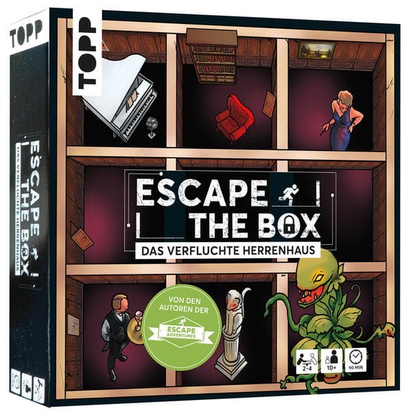 Escape The Box - Das verfluchte Herrenhaus: Das ultimative Escape-Room-Erlebnis als Gesellschaftsspi