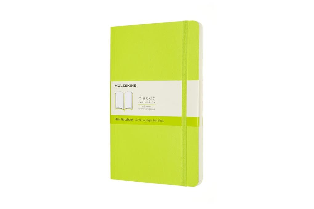 Moleskine Notizbuch Large/A5, Blanko, Weicher Einband, Limetten Grün